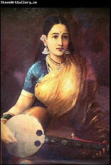 Raja Ravi Varma Lady with Swarbat